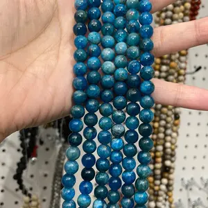 Apatite 8 mm Crystal bead strand