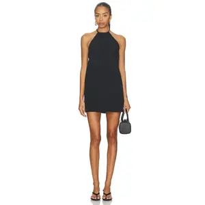 Hunza G Halterneck Dress in Black