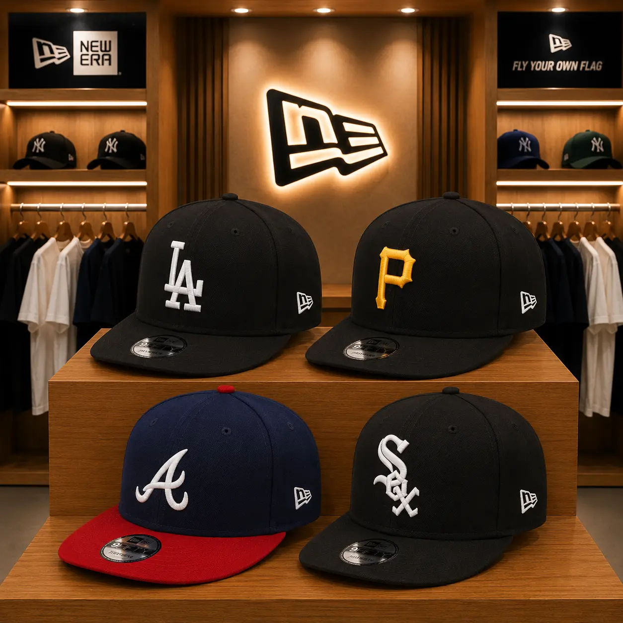 MLB 59FIFTY 9FIFTY  Baseball Hat National Teams Fitted Snapback Los Angeles Dodgers New York Yankees Atlanta Braves  Pittsburgh Pirates Hats Cap Caps Hat
