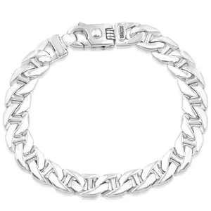 Men's Solid 14k Gold (43gram) or Platinum (69gram) 10mm Cuban Link Bracelet 8.5"