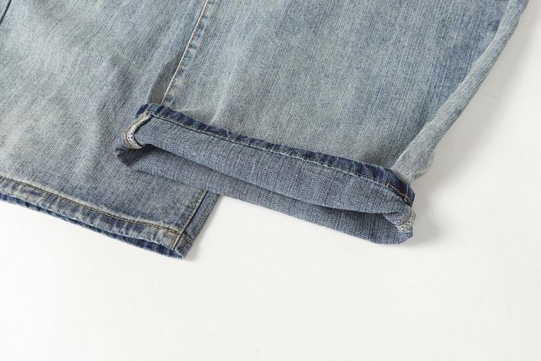 Inflation Y2K streetwear black jeans | embroidered wide-leg denim