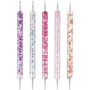 5 PCS Nail Dotting Tools Nail Art Kit Nail Design Dotting Pen for Gel Polish Acrylic Nail Art