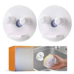 Universal Sponge Holder For  Suction Sponge Organizer Smooth Surface Mount Easy Installation Multi-Scene Use for Kitchen Sink Bathroom