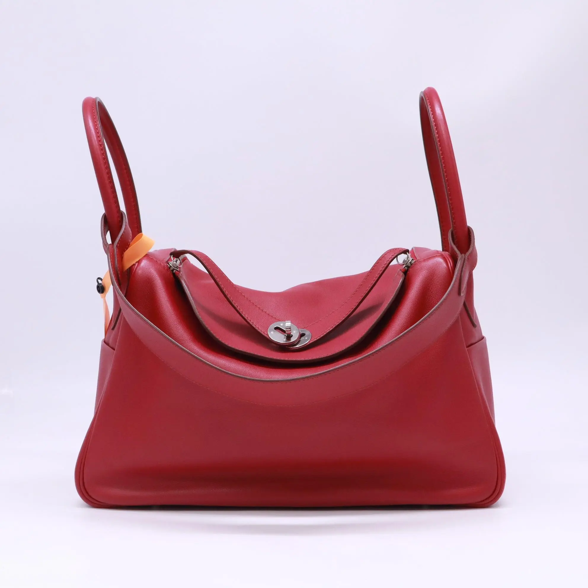 Pre-owned HERMÈS leather top handle bag Hermes Lindy Bag 34 twins LDZ806