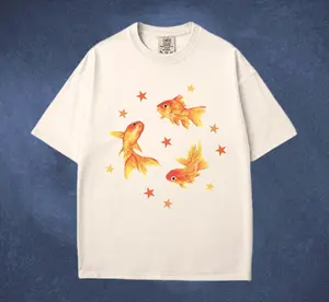 Comfort Colors Goldfish TShirt Cute Fish Graphic Tee Aesthetic Animal Design Soft Cotton, Unisex Fit for Women Men, Gift for Fish Lovers Aquarium Fans