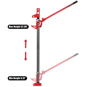 Heavy-Duty High Lift Farm Jack – 3.5 Ton (7000 LBS) Ratcheting Utility Jack with Sturdy Triangular Head – Heavy-Duty Steel Construction for Cars, Tractors, Trucks, SUVs & Off-Road Recovery – Available in Multiple Size Options