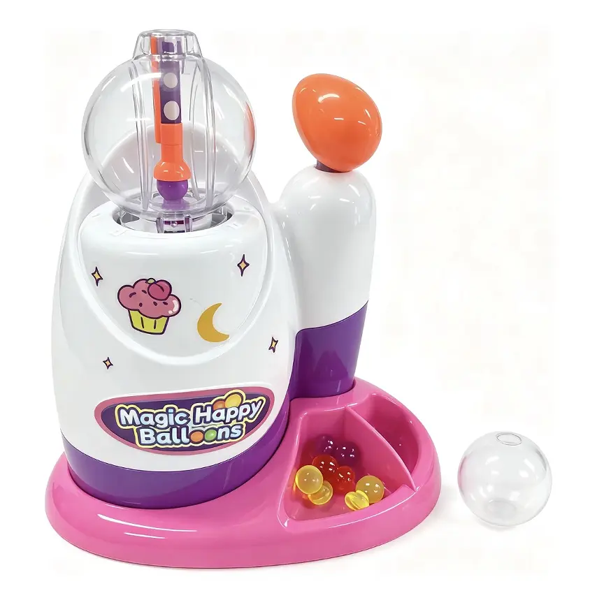 Magic Happy Balloons Inflator DIY Sticky Ball Toy Kit - Kids' Handmade Bubble Ball Craft, Parent-Child Interactive Educational Toy for Boys & Girls