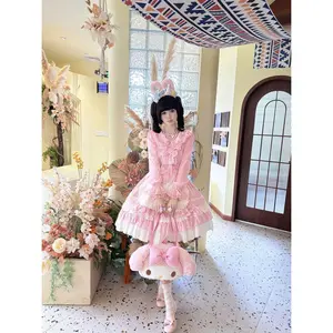 Women Cute Lolita Doll Collar Blouse White Lace Ruffle Bow Short Sleeve Sweet Kawaii Inner Top Classic Lolita Layering Shirt New