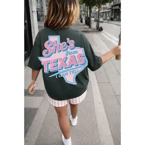 She’s From Texas Shirt, Country Girl Sweatshirt, Western Cowgirl Outfit Hoodie, Southern Style Apparel, Trendy Ranch Fashion Gift