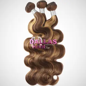 single, Highlights DD bundle 100% Virgin Cambodian Hair