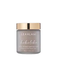 Kokoleka Mask: A detoxifying and clarifying mask powered by rich clays, activated coconut charcoal, and antioxidant-packed cacao to deeply cleanse, purify, and restore balance for a radiant complexion.