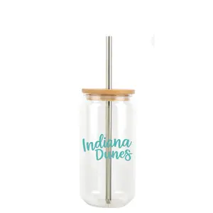 Indiana Dunes glass tumbler