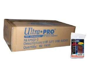 10,000 Ultra Pro Soft Transparent Card 'penny' sleeves for sports or game cards (1 Case = 100 packs100 sleeves)