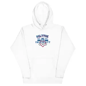 PolyTok Unisex Signature Hoodie - Comfort Meets Culture - 100% Cotton Face - Streetwear Fit - Front Pouch Pocket - Classic Design with 3-Panel Hood Menswear Big Matching Polyester