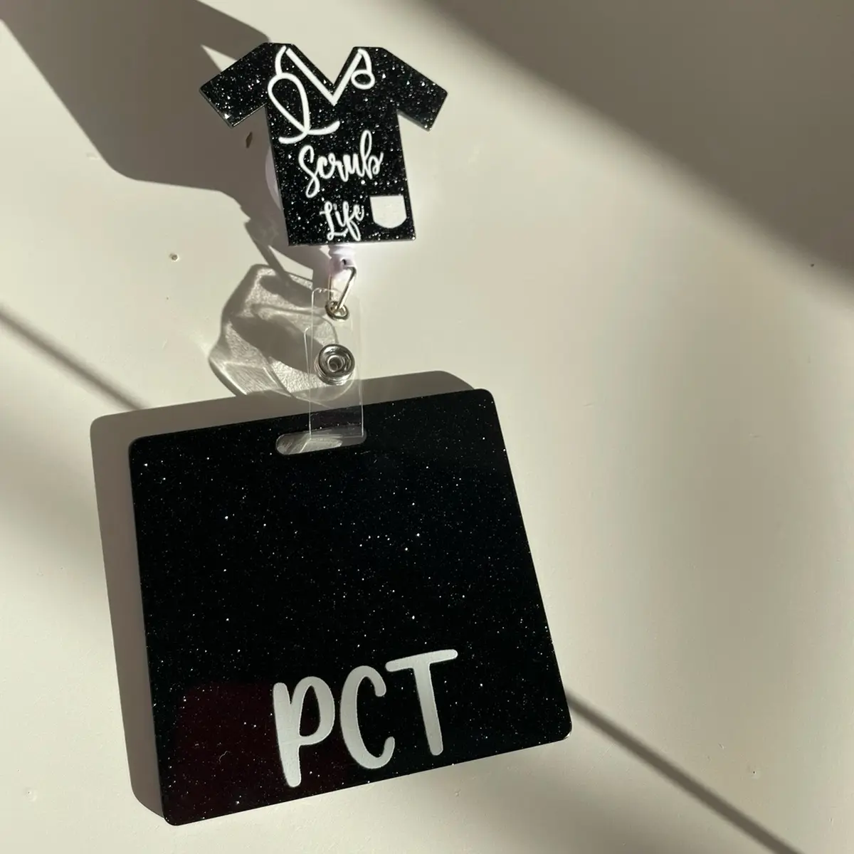 PCT badge buddy reel set for work and or school