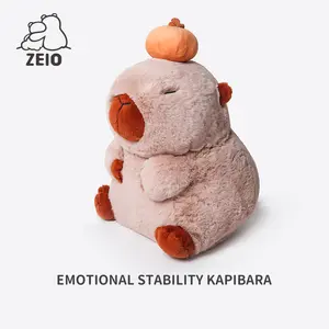 【ZElO TOYS】 clearance Persimmon head Capybara doll Cute capybara plush toy gift stuffed animals