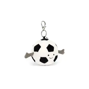 Jellycat Amuseables Sports Football Bag Charm – Cute Mini Keychain, Soft Toy Charm for Bags, Viral TikTok Gift 2026