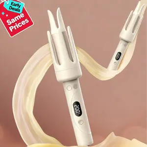 2025 upgraded temperature digital display automatic curling iron 1/1.25 inch, 3 temperatures, bi-directional rotation, anti scald, anti tangling, styling tool rotating bucket curling iron, ladies' Christmas/birthday gift