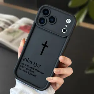 John 13 7 Case for iPhone 17 Air 16 16e 15 14 13 12 11 Pro Max Plus X XS Shockproof Non-Slip Military-Grade Protection Pink Bow Design