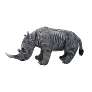 Rhino Plush - Realistic Rhinoceros Plushie