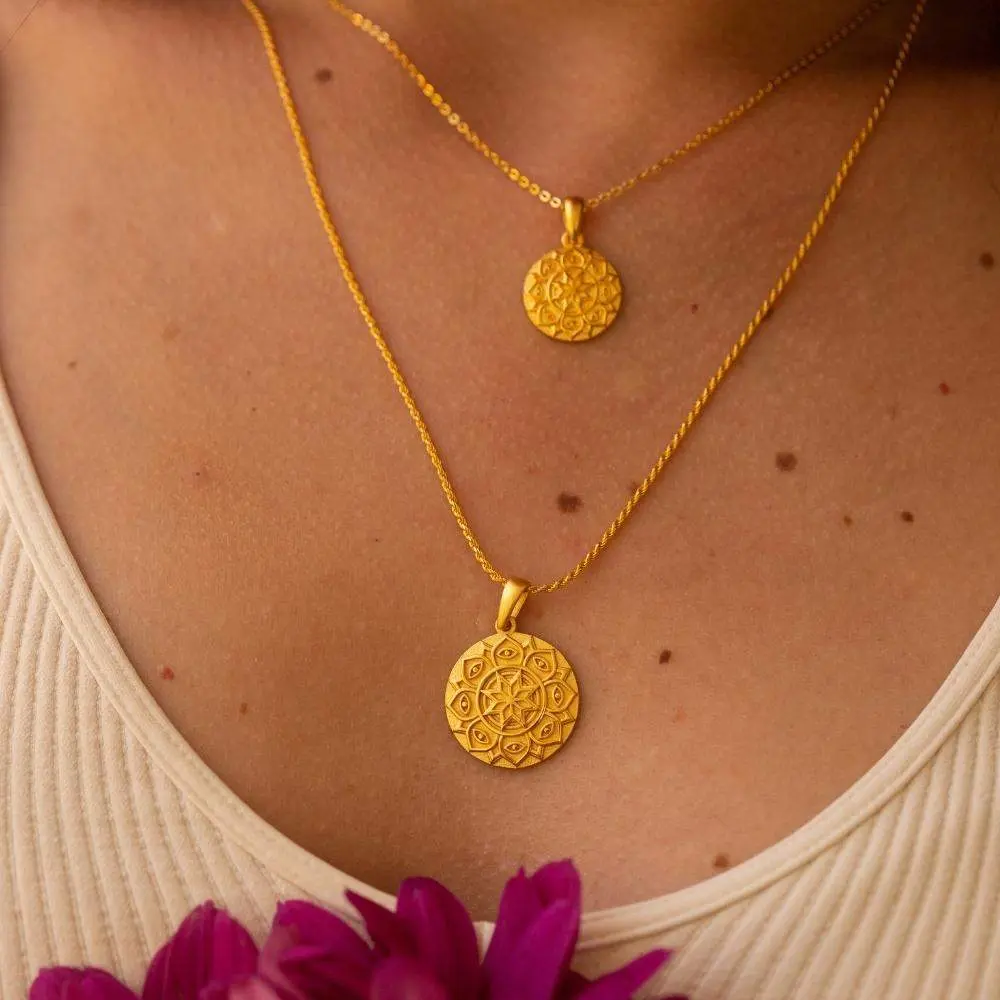 I Am Supported And Protected (mini) - Mandala Necklace