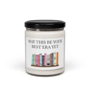 Birthday Era Candle | Birthday Gift | Subtle Merch Scented Soy Candle, 9oz, Taylor Fan, Christmas Gift, Book cover as Albums