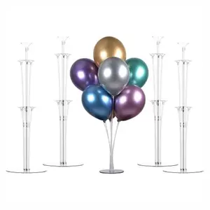 28" Height Table Balloon Stand Kit for Birthday Party, Wedding Decorations, Balloons Arch Kit for Graduation Party Balloon Decorations (4 Pack)