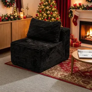 【Mother's Day Gift】UTUHMWM 35.4"x27.6"x23.6"Single Sofa for Modular Sectional Sofa, High Density Memory Foam Couch Boneless Couch for Bedroom Living Room