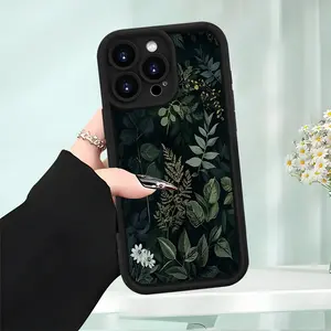 Phone Case - Forest Green Leaf Creative Phone Case, Suitable for iPhone 17 E Air Pro ProMax iPhone16 15 14 Plus 13 12 Mini 11 X XS XR Smartphone Case