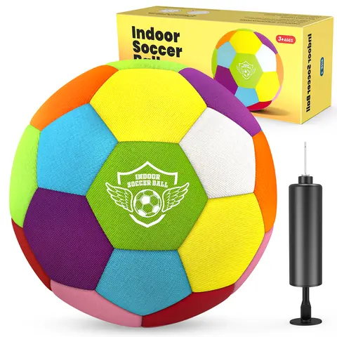 hope rock Soccer Sports Training Ball indoor,House Soccer Ball Soft Foam,Indoor Soccer Ball Size 4 Kids Inside for Your Home Ball, Lightweight Safe Fun for Dribbling Training, Great Youth Soccer Balls,Soccer Gifts for Boys 8-12