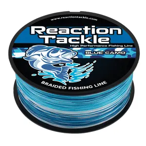 Reaction Tackle BLUE CAMO X4 & X8 Strand Braided Fishing Line - NEW