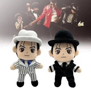 New Movie Michael Plush Dolls The King of Pop Legendary Singer and Dancer Stuffed Soft Toy Christmas Birthday Gift for Children