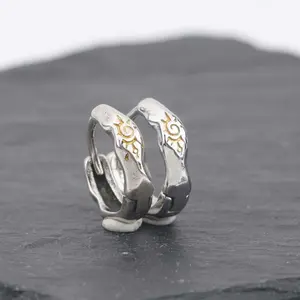 Wishing stone earrings for men and women, irregular stone earrings for daily gifts