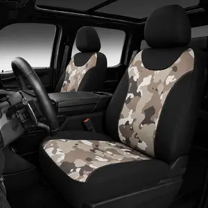 AUTOYOUTH Universal Desert Camouflage Automotive Seat Covers, Breathable Mesh Polyester Car Seat Protectors, Airbag-Compatible, Easy-to-Install for Car, Truck SUV Van Interior Accessories