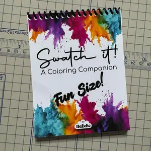 Swatch it! A Fun Size Coloring Companion by NaBeBo, Featuring A Unique Design and Spiral Binding