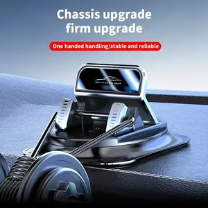 Phone Car Mount Holder, 360 Degree Rotatable, Advanced Stable Non-Slip Design, Compatible with iPhone Samsung Xiaomi, Dashboard Phone Stand