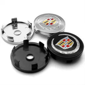 4PCS 60mm Car Styling Wheel Center Cap Hub Replaced Covers Badge Sticker For Cadillac Escalade CTS ATS XTS CT4 CT5 XT5 XT4 XT6 CT6 SLS SRX BLS STS DTS Deville