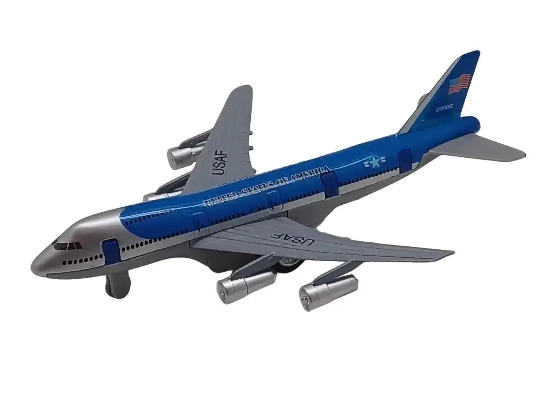 747 Turbo Jet Pull Back Action (No Display Box) 7.25 x 6.25x 2.25
