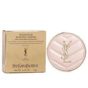 Yves Saint Laurent Touche Eclat Glow Pact Cushion High Cover Mesh Foundation - # BR20 Cool Ivory Yves Saint Laurent Touche Eclat Glow Pact Cushion High Cover Mesh Foundation - # BR20 Cool Ivory