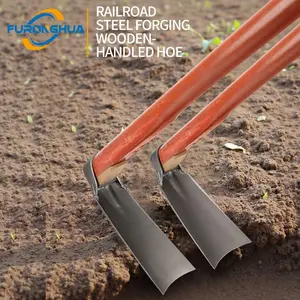 Old Style Hoe for Farming, Versatile Garden Tool for Planting and Digging, Perfect for Home Vegetable Gardening, Steel Forging