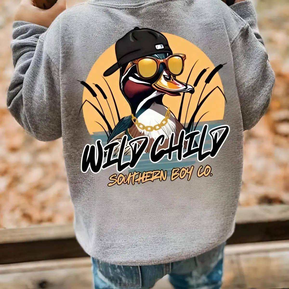 Cool Mallard Wild Youth and adult Sweatshirt, Vintage Boy Mom Shirt, country boy clothes, Camo Boy Pullover, Camo Girl Pullover, Trending tee, youth clothing, gift for son and daughter, Vacation outfit, birthday gift, Family shirt