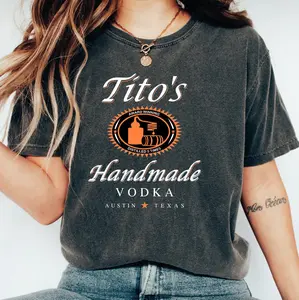 Tito's Handmade Vodka Shirt, Tito Crewneck Sweatshirt, Austin Texas Label Sweater, Vodka Alcohol Sweatshirt, Tito's Fan Gifts, Austin Shirt
