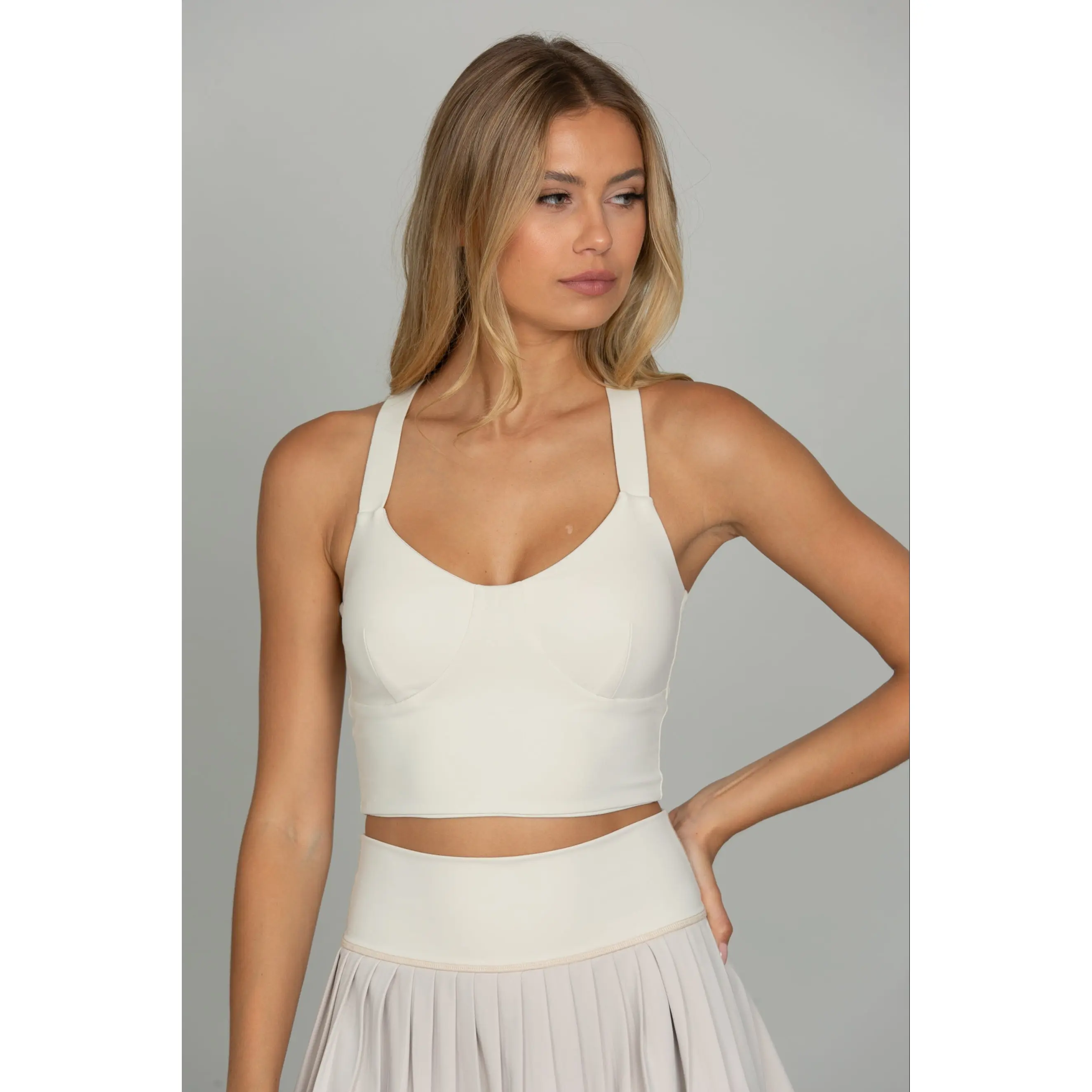 Bone Bustier Y Back Bra Top Bone Bustier Y Back Bra Top