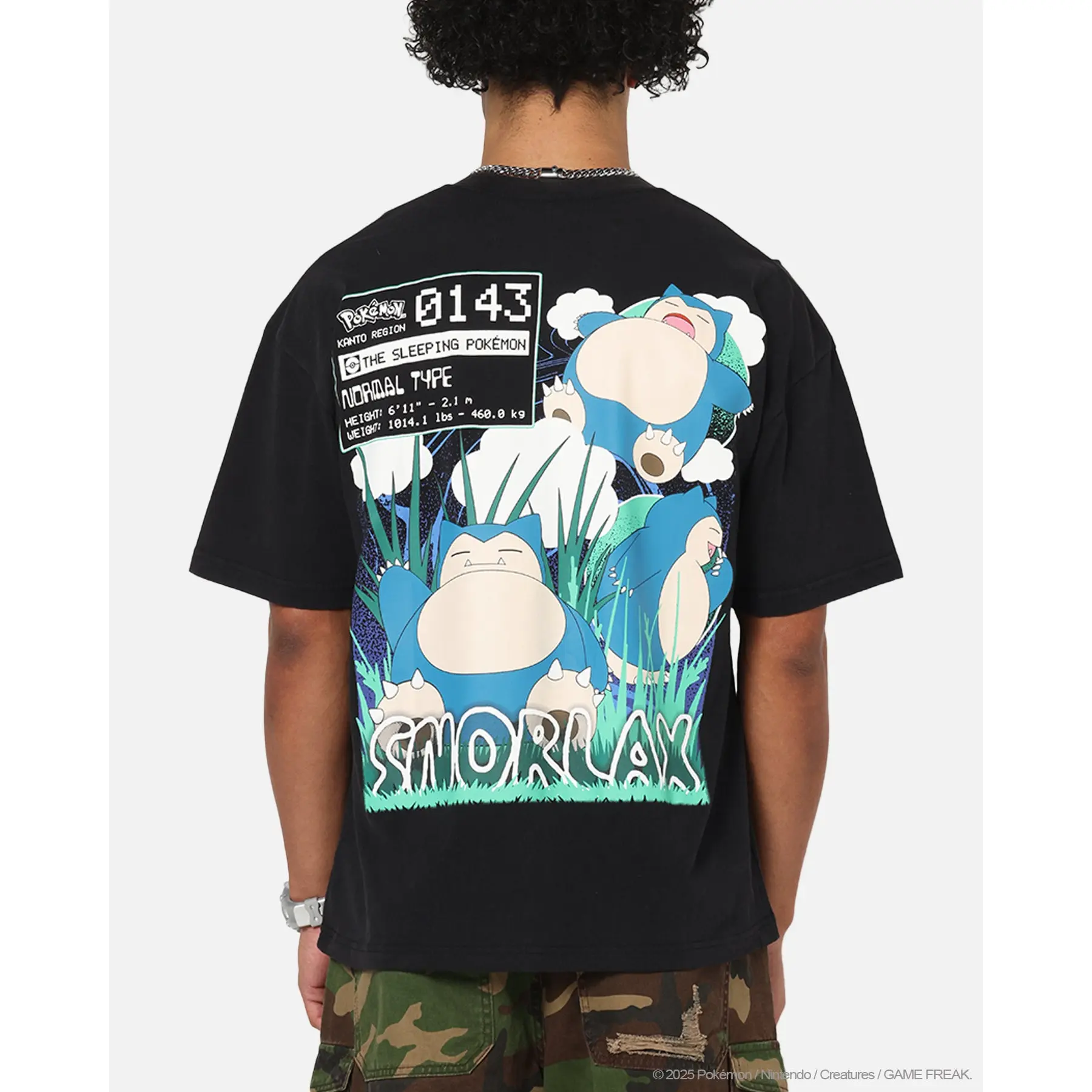 The Pokémon Collection By 73Studio Snorlax Vintage T-Shirt Off