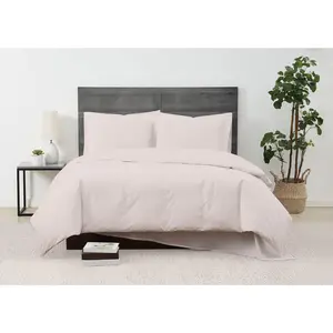Cannon Solid Percale 3-Piece Full/Queen Duvet Set