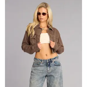 Off Duty Crush Denim Crop Jacket Off Duty Crush Denim Crop Jacket
