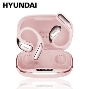 HYUNDAI Vogbuds 5 Pro OWS Smart Voice Assistant Headset, Dynamic Stereo Sound Earbuds with ENC Call Noise Canceling Mic, Digital Battery Display