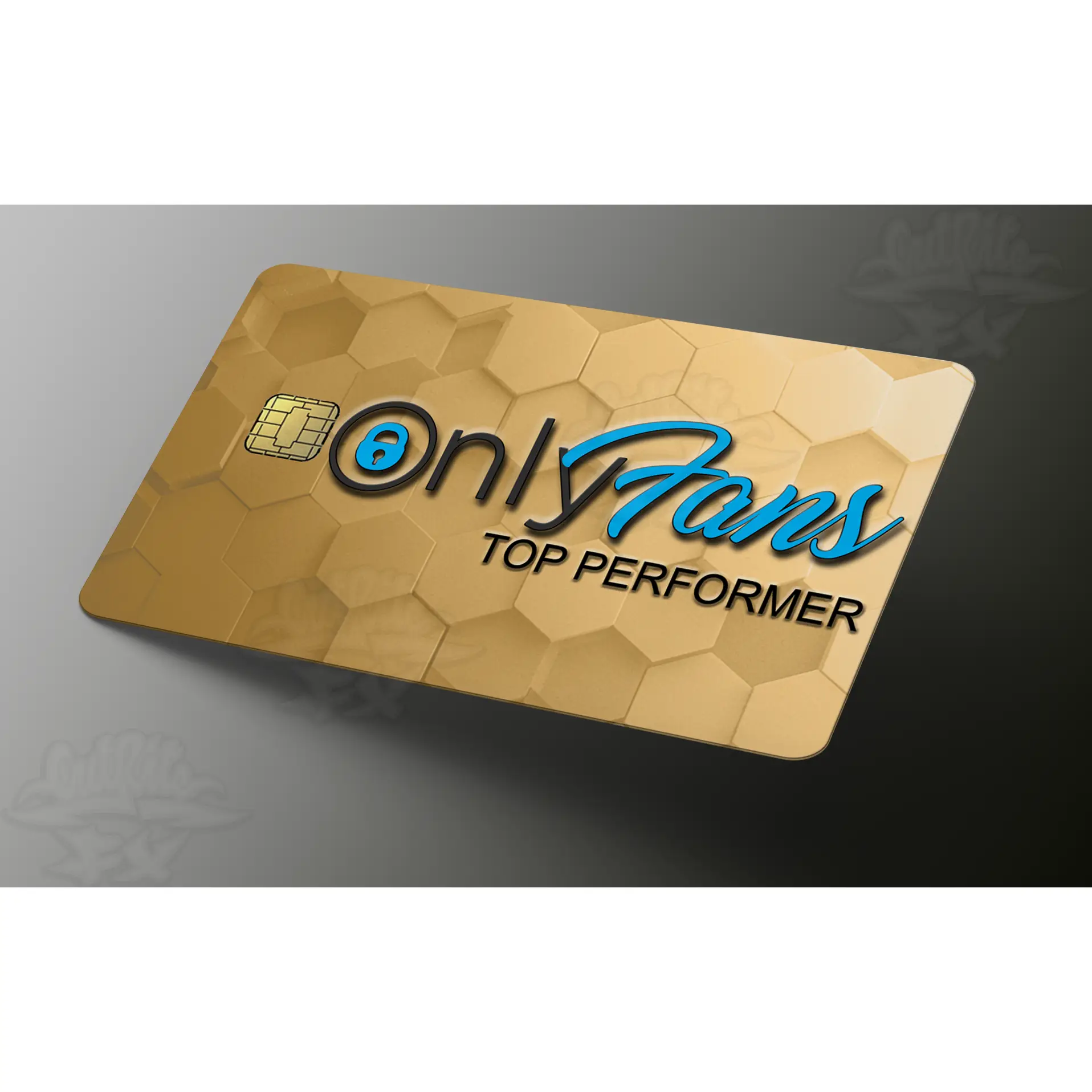 Only Fans TOP PERFORMER Credit Card Skin, Debit Card Covering (small chip)