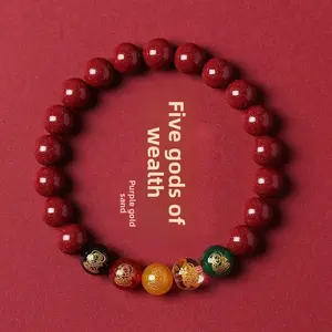 Five-Way God of Wealth Bracelet |   Boosts Financial Luck & Balances Five Elements Energy