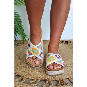 Tacoma Crochet Sandal • Multi